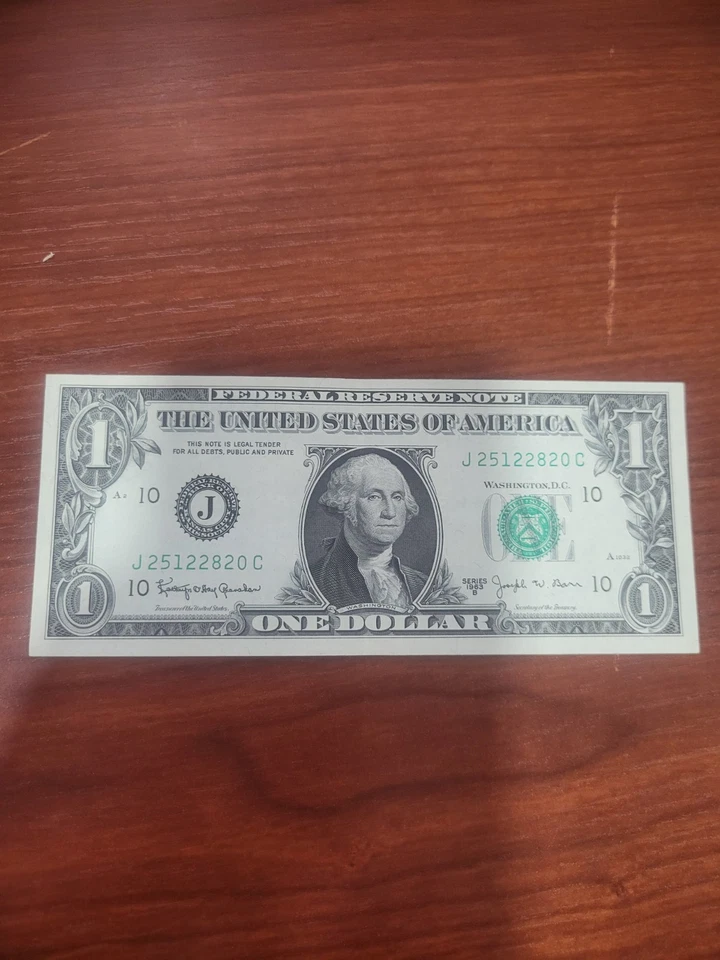 US One Dollar, 1963B, $1 Barr Note - J25122820C - Image 4 of 4