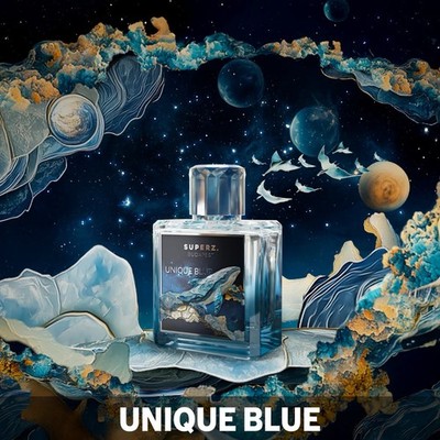 UNIQUE BLUE BY SUPERZ BUDAPEST 50ML/1.7OZ PARFUM. USA SELLER