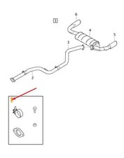 VOLVO V40 Polestar Performance Exhaust System Mounting Kit 31454396 NEW
