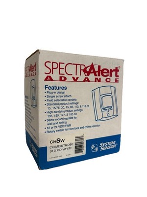 System Sensor CHSW - Chime/Strobe STD CD - White 