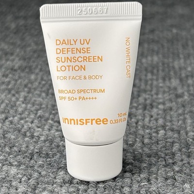 Innisfree Daily UV Defense Sunscreen ﻿﻿Lotion No White Cast 10ml Travel SPF 50