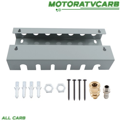 #ad ALL CARB 7 Hook Wall Mount Pressure Washer Organizer 2x1 4quot; Maleamp;Female Fittings $19.05