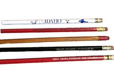 Vintage Pencils Variety Collectible Ford Sears Roebuck Beeline Northern Pacific