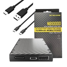 Nitecore NB10000 Ultra Slim Quick Charge Dual-Output USB-C Power Bank 10,000mAh