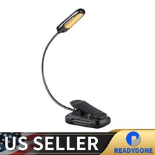Flexible Rechargeable LED Book Light With 3 Light Modes Easy Clip Reading Lamp
