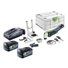 Festool VECTURO OSC 18 E-Basic-Set Oszillierer 18 V + 2x Akku 5,0 Ah + Lader