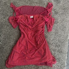 Oh Polly Hot Pink Kaftan Embellished Corset Mini Dress Size 10 UK - RRP £130