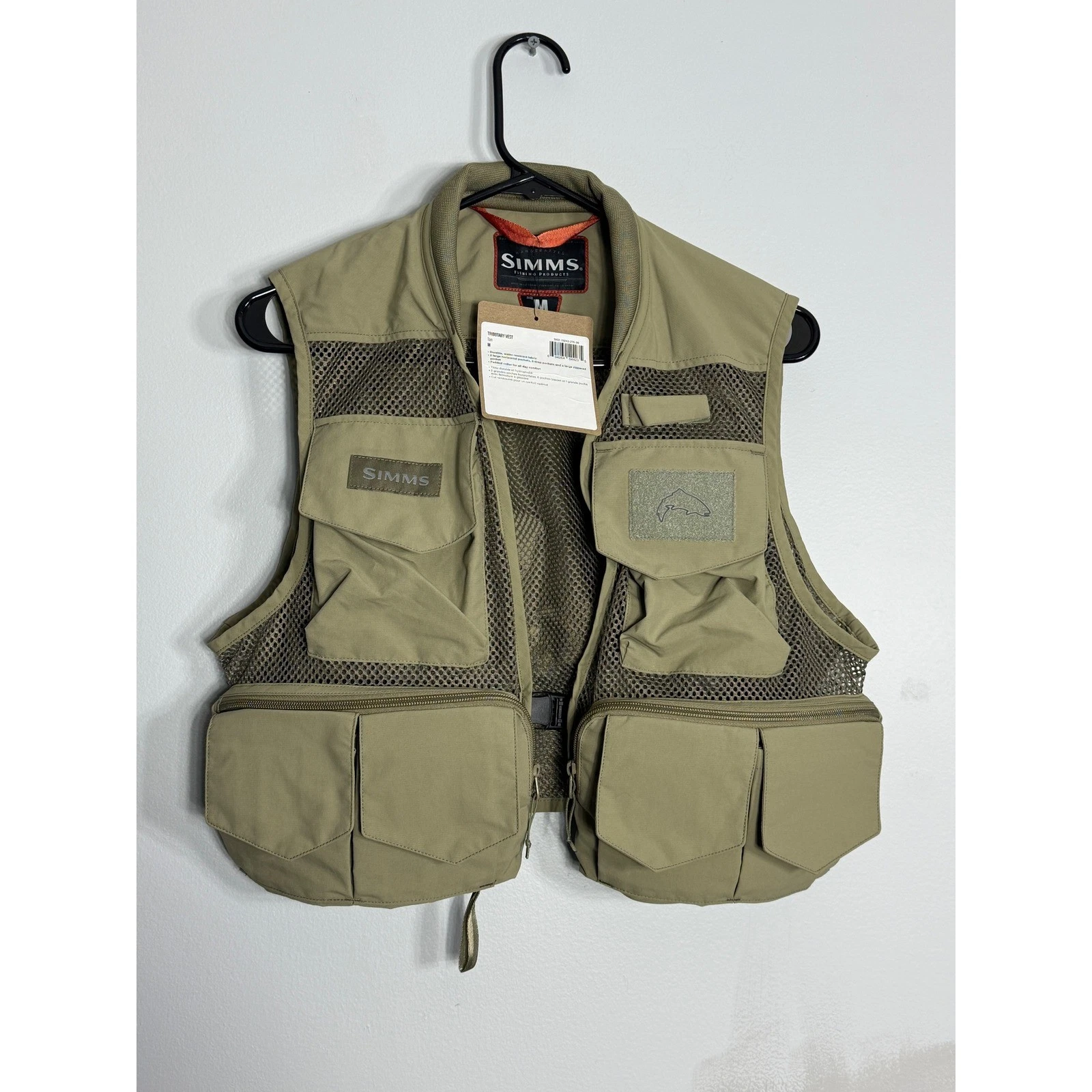 Simms Tributary Fishing Vest Tan Mens Medium Water Resistant Mesh NWT
Opens in a new window or tab