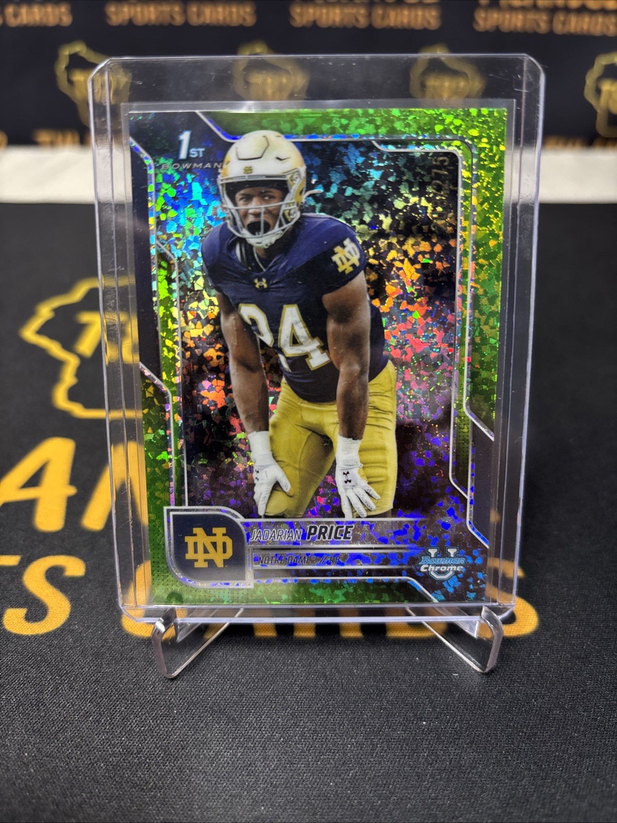 2025 Bowman University Chrome - Jadarian Price #117 Lime Green Refractor /275