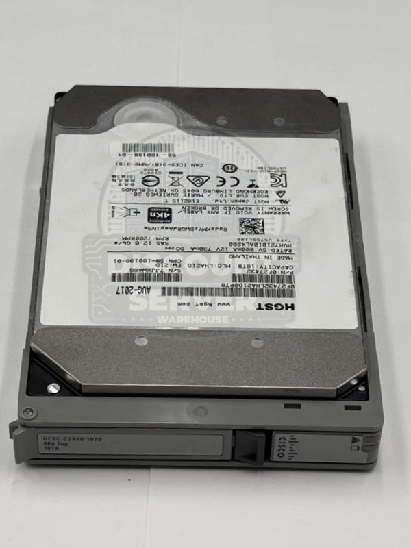 3.5 in Form Factor SAS Internal Hard Disk Drives 10 TB Storage