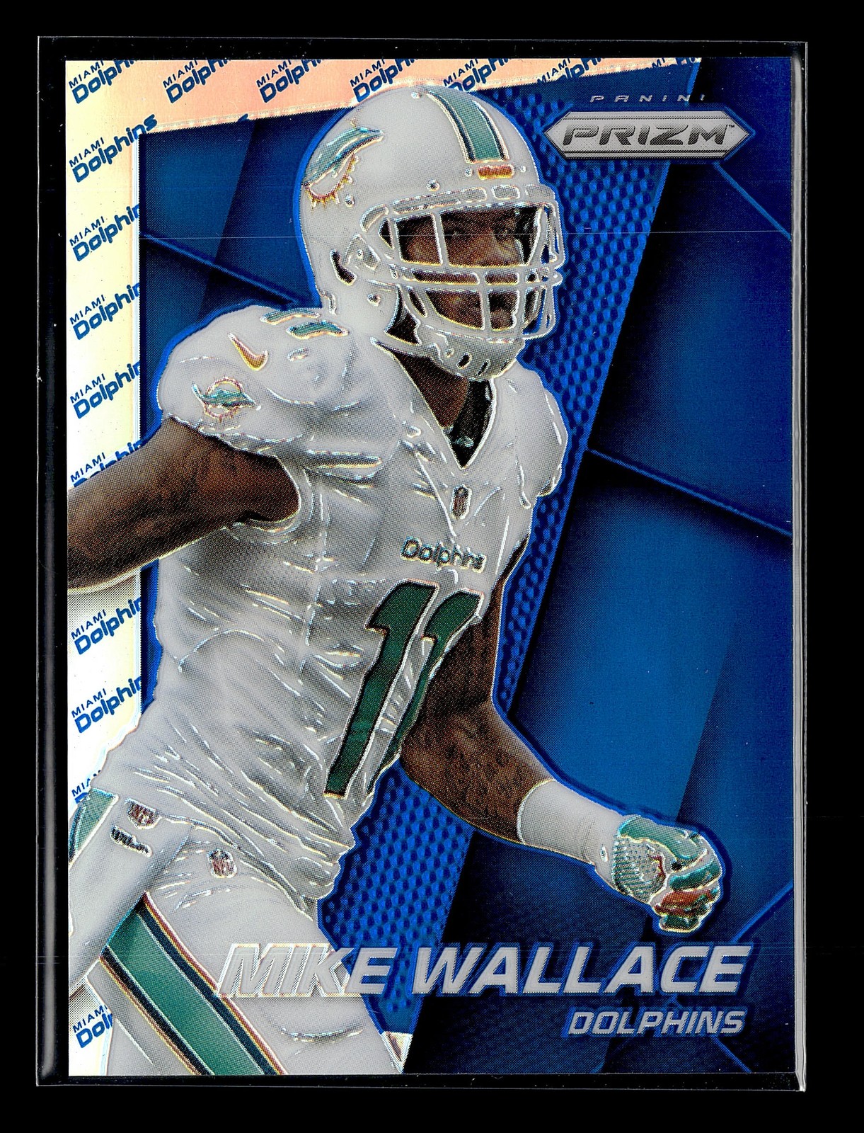 2014 Panini Prizm Mike Wallace Team Logo Prizm #107 #/50