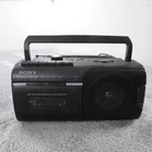 SONY CFM-10 Portable Mini Boombox AM/FM Radio Cassette-Corder Tested