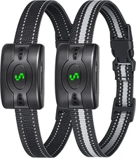 2 Pack Rechargeable Dog Bark Collar, Anti Barking Collar with 5 Sensitivity