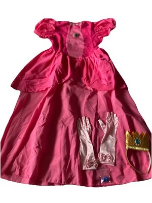 Unbranded Mario Brothers *Princess Peach* Costume Set Girls Size *See Descript*