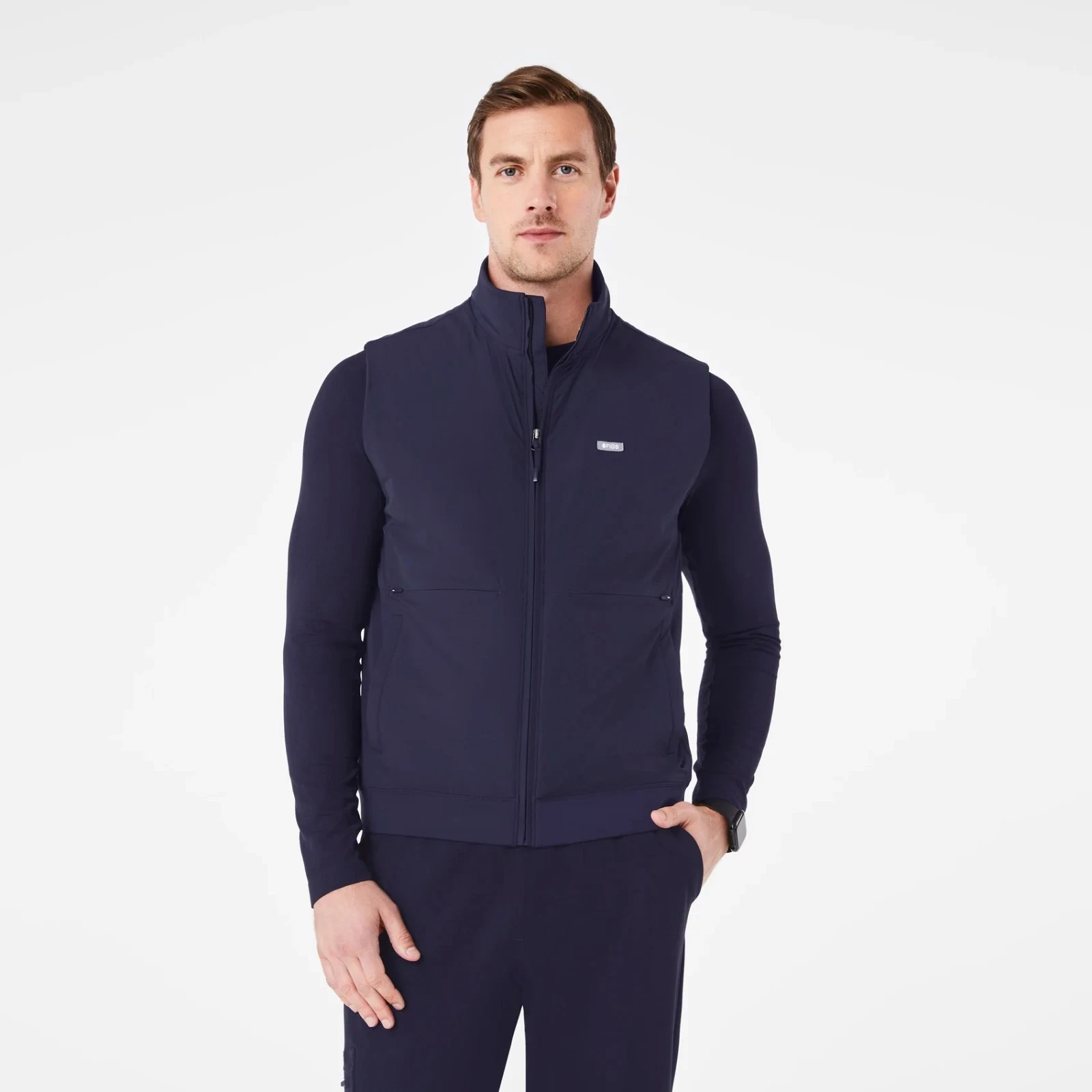 FIGS On-Shift Float Bomber Vest™ Men's Size 2XL - NWT - Navy - Retail $128