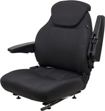 Fits Case Ih Tractor Seat Assembly - Fits Various Models - Black Cloth