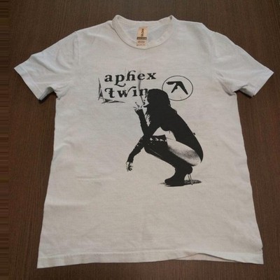 Aphex Twin Band WHite Logo Shirt All Size Unisex AR468