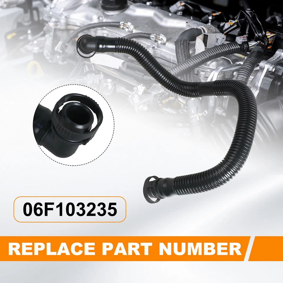 Manguera PCV de ventilación de cárter para Audi A3 A4 TT Quattro 2004-2013 06F103235A Foto 3 de 4