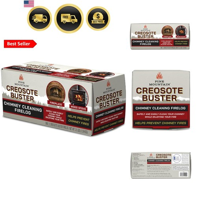 #ad Creosote Buster Chimney Cleaning Safety Firelog 3.5Lb Log Brown 1 Count 4152... $39.99