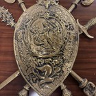 Vintage Bronze 30 x 18 Japan Made Medieval Collection Wall Decorative Arts — photo 4