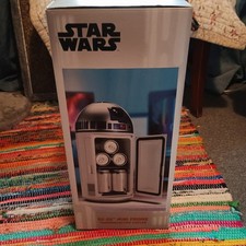 Star Wars R2-D2 Mini Fridge Thermoelectric Cooler By Ukonic top open never used