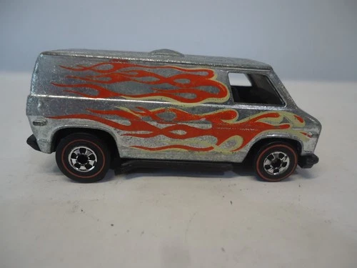 Vintage Hot Wheels Redline 1974 ELITE Super Chromes Super Van with Flames