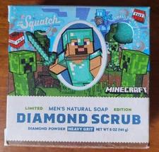 Diamond Scrub MINECRAFT - Dr. Squatch Dr Squatch - SOLD OUT Ltd Ed Bar Soap - 🗡