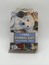 Puppies/Dogs 1 Yard Fabric Cut 100 Cotton 36 X 44 In. 91.45 C 111.8 Cm Material