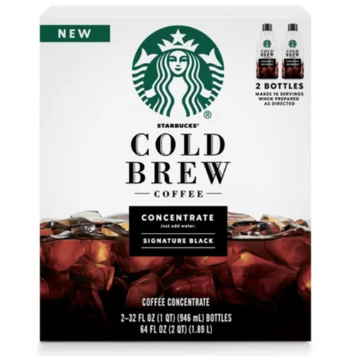 Starbucks Cold Brew Kaffeekonzentrate, Signature Black - 64 Unzen (2 Stück), Fett - Bild 10 von 11