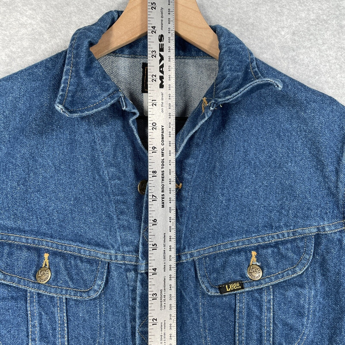 ジャケット・アウター DENIM LIKE PRINT SHIRT 1960's Lee Riders Sanforized Denim Jacket 109-JB, Rare