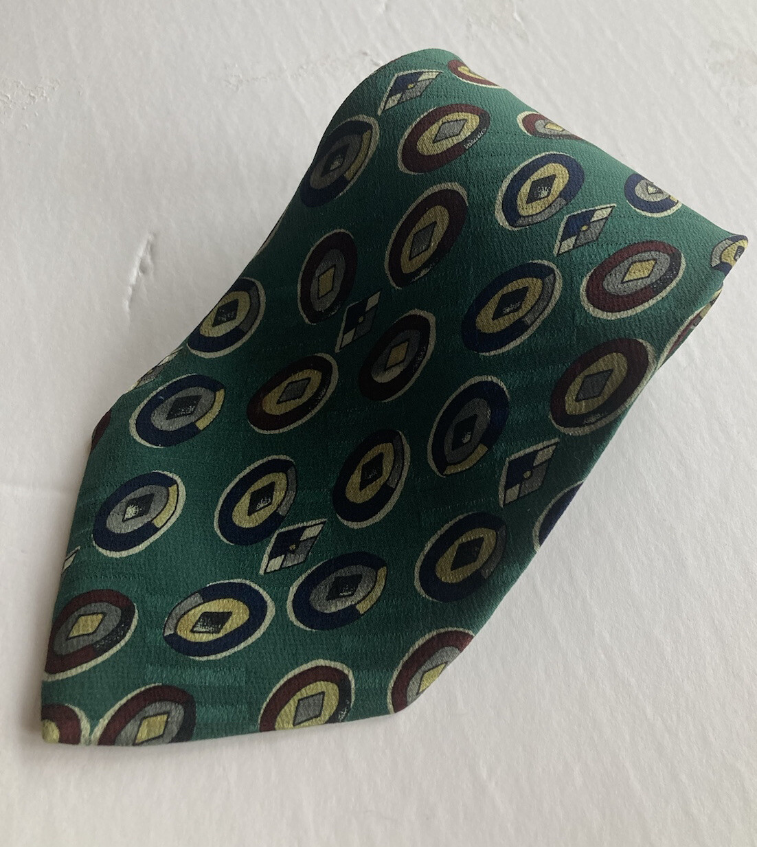 Robert Talbott Studio Mark Shale Green/Geometric … - image 1