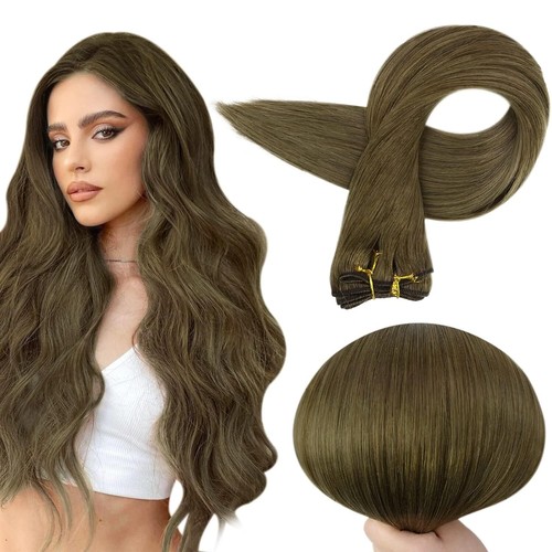 Thick Weft Hair Extensions Double Weft Sew In Weave Remy Russian Human Hair 100g - Picture 36 of 83