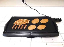 Proctor Silex 38513P 24 3/5" x 12 4/5" x 3 1/5" Electric Griddle, Presto 0690005