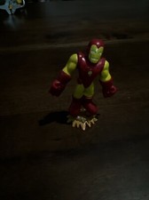 Marvel Iron Man Red Yellow Armor Flying Blast Off Toy Figure Super Hero Squad