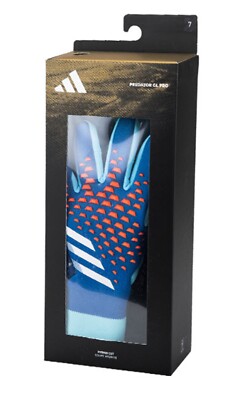 Adidas Men GK Predator GL Pro Glove Soccer Blue Goalkeeper GYM