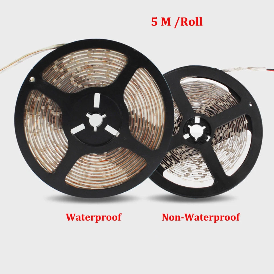 5M 10M SMD 3528 5050 5630 300LEDs RGB White LED Strip Light 12V Power Supply - Image 2 of 4