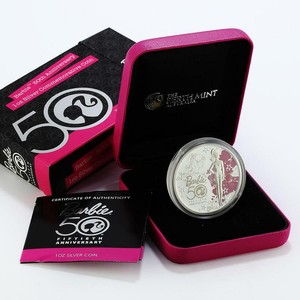 Difficile De Se Faire Rare Tuvalu 1 Dollar 50th Anniversaire De Barbie Silver Coin 09 Rotation Nord Et Sud Www Ifexindonesia Com