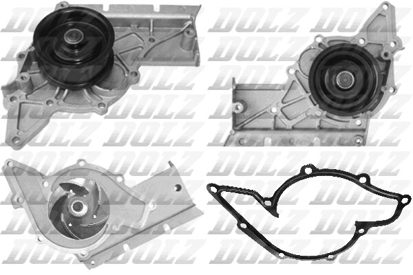 Dolz Wasserpumpe FüR Audi A6 Avant 4F5 C6 4B C5 4B5 A4 Cabriolet 8H7 B6-image