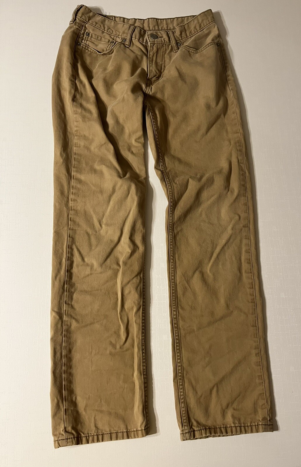 Levis 514 Classic Straight Fit Khaki Jeans Sz 30x32 B… Gem