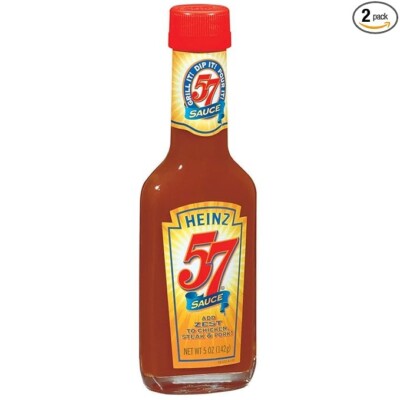 Heinz 57 Steak Sauce 5 oz (Pack of 2) (Adds zest to Steak, Chicken & Pork