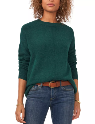 vince camuto center seam crewneck sweater
