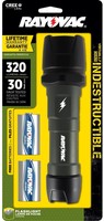 Rayovac Indestructible Water Resistant 320 Lumen Led Flashlight on sale Rayovac Indestructible Water Resistant 320 Lumen Led Flashlight on sale