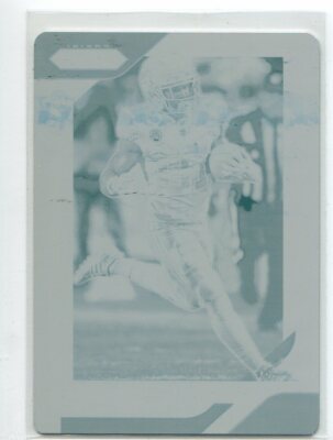 2018 Prizm Printing Plate Cyan Tyreek Hill 1/1 Kansas City Chiefs