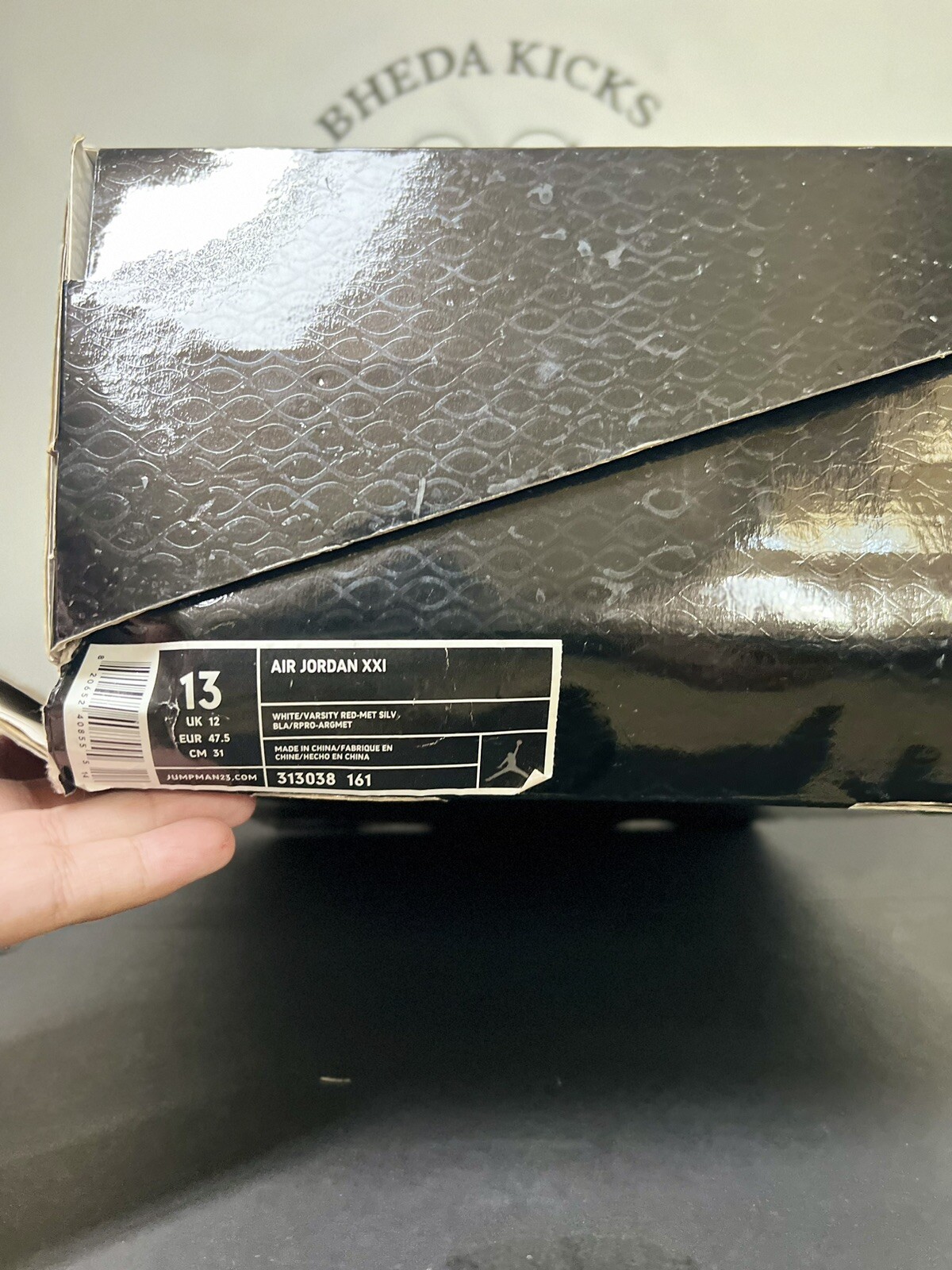 AIR JORDAN RETRO XXI 21 OG Nike White Varsity Red Size 13 313038161