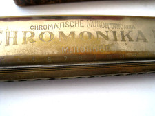 Chromatische Mundharmonika - Chromonika III - made in Germany  - Länge ca. 18 cm