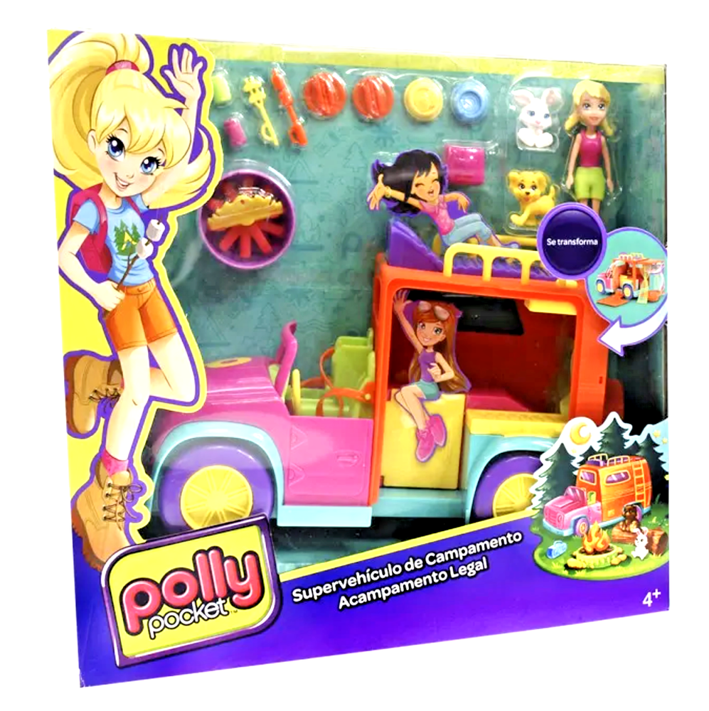 Polly Pocket Super Camping Vehicle Playset