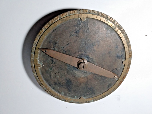 Seltene große 9" antike Bronze Marine, Maritim, Schiff Navigation Kompass Gesicht