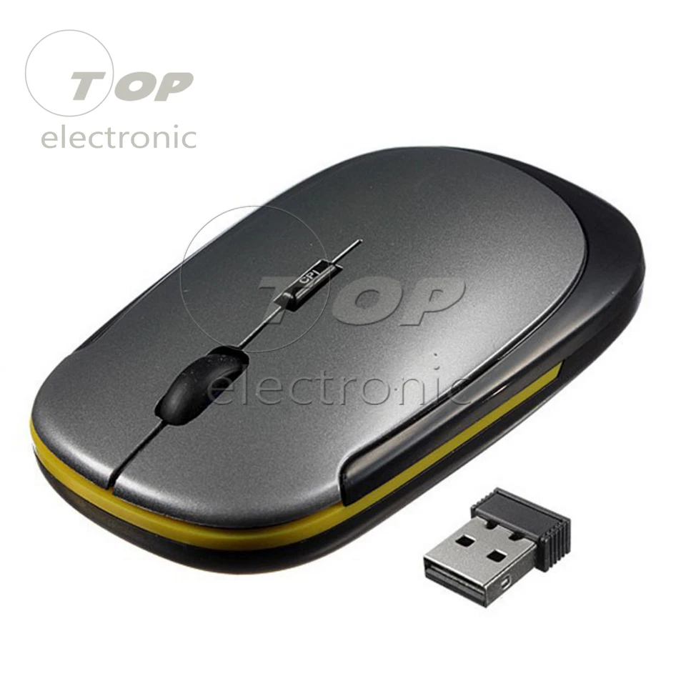 1600DPI Wireless Optical Laptop Mice Cordless Mouse w/ USB Receiver for Computer - Image 4 of 4