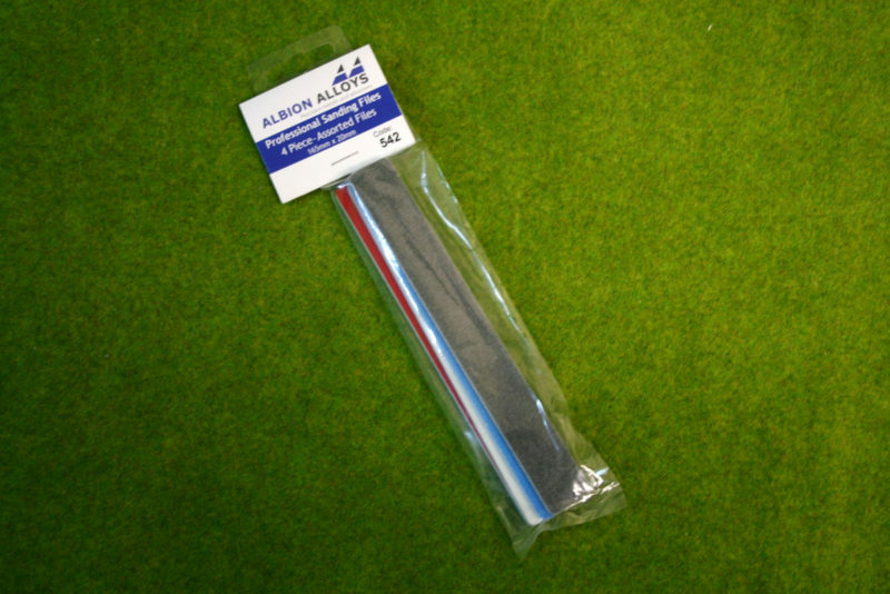 Albion Alloys 4 Assorted Mini Sanding Sticks 20mm X 165mm 100 to 600