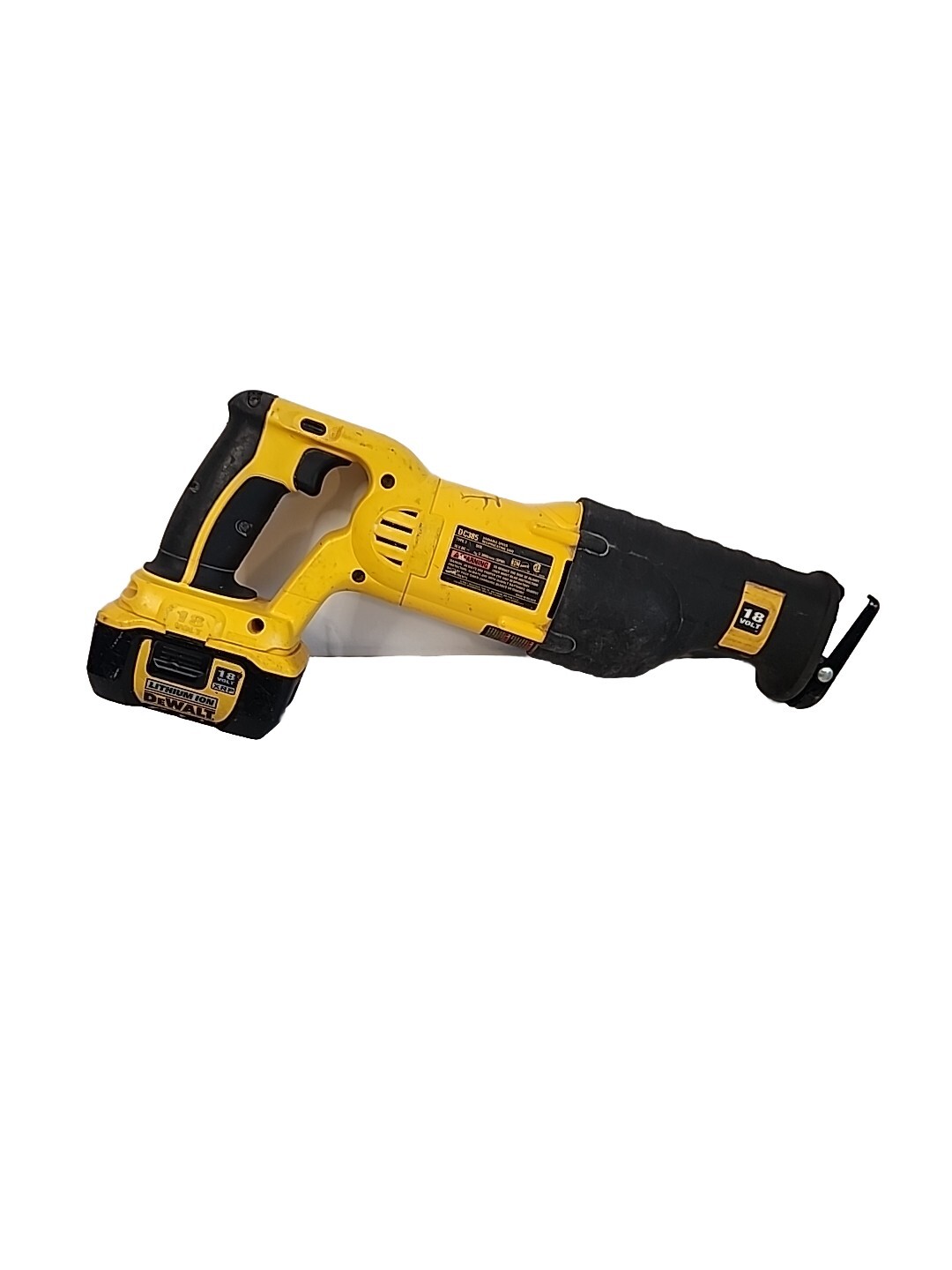DEWALT DC385B 18V Cordless Reciprocating Saw Battery And Charger eBay
